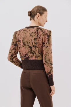 Cortefiel Sobretudos-Jaqueta com pregas nos ombros Castanho