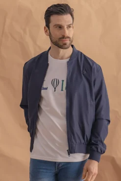 Celopman Casacos-Jaqueta corta-vento leve azul