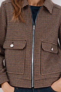 Cortefiel Sobretudos-Jaqueta curta com fecho-éclair Multicolorido