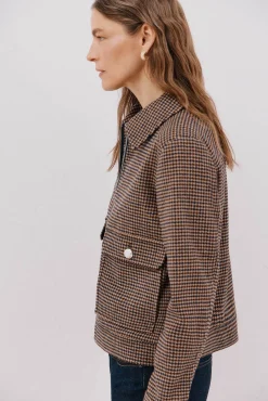 Cortefiel Sobretudos-Jaqueta curta com fecho-éclair Multicolorido