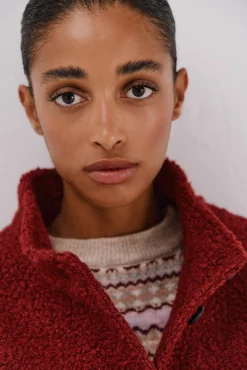 Cortefiel Sobretudos-Jaqueta curta de tecido macio Granada