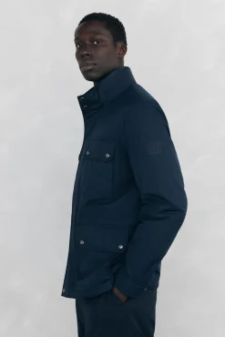 Pedro del Hierro Casacos|Sobretudos-Jaqueta de 4 bolsos Azul