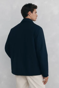 Pedro del Hierro Casacos|Sobretudos-Jaqueta de 4 bolsos com vista Azul