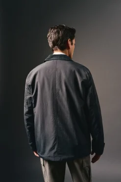 OOTO Casacos-Jaqueta de campo com quatro bolsos Azul