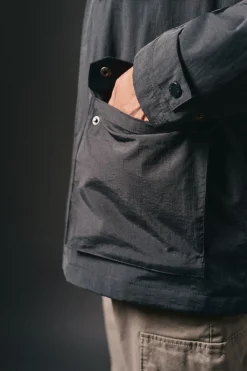 OOTO Casacos-Jaqueta de campo com quatro bolsos Azul