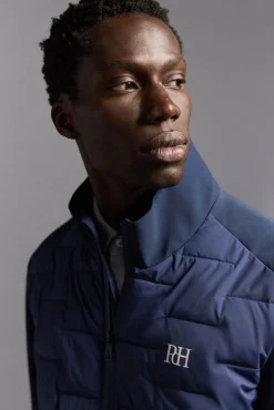 Pedro del Hierro Casacos|Sobretudos-Jaqueta de golfe acolchoada Azul