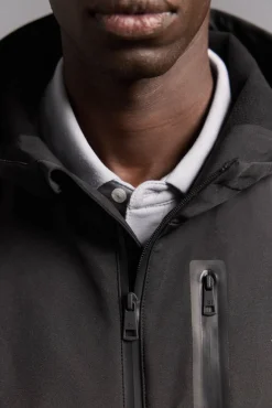 Pedro del Hierro Casacos|Sobretudos-Jaqueta de golfe simples Preto