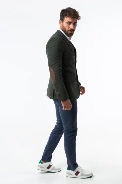 Williot Blazers|Blazers-Jaqueta de lã espiga Verde