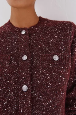 Cortefiel Camisolas-Jaqueta de lurex com botões Granada