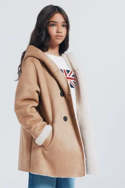 Springfield Kids Sobretudo|Casacos-Jaqueta de tecido trespassado para menina azul