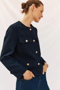 Cortefiel Sobretudos-Jaqueta estruturada Azul