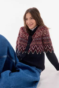 TFP by Tamara Falcó Sobretudos-Jaqueta jacquard geométrica multicolor Azul