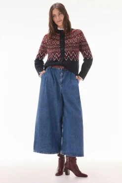 TFP by Tamara Falcó Sobretudos-Jaqueta jacquard geométrica multicolor Azul