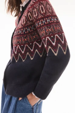 TFP by Tamara Falcó Sobretudos-Jaqueta jacquard geométrica multicolor Azul