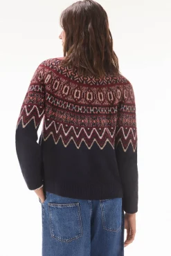 TFP by Tamara Falcó Sobretudos-Jaqueta jacquard geométrica multicolor Azul