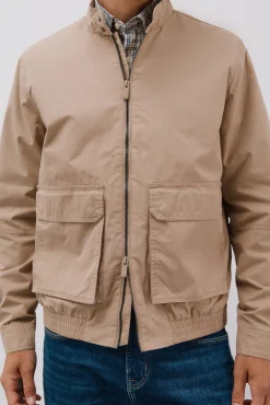 Cortefiel Casacos-Jaqueta leve casual Tostado