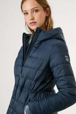 Pepe Jeans Sobretudos|Casacos-Jaqueta longa acolchoada de plumas azul