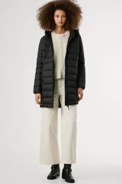 Pepe Jeans Sobretudos|Casacos-Jaqueta longa acolchoada de plumas preto