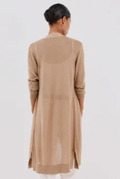 Cortefiel Camisolas-Jaqueta longa em lurex Dourado