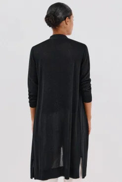 Cortefiel Camisolas-Jaqueta longa em lurex Preto