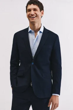 Cortefiel Blazers|Blazers-Jaqueta micro listrada série XXI Azul