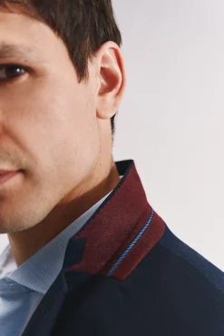 Cortefiel Blazers|Blazers-Jaqueta micro listrada série XXI Azul