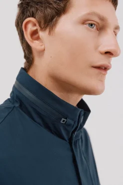 Cortefiel Casacos|Sobretudos-Jaqueta técnica com 4 bolsos Azul