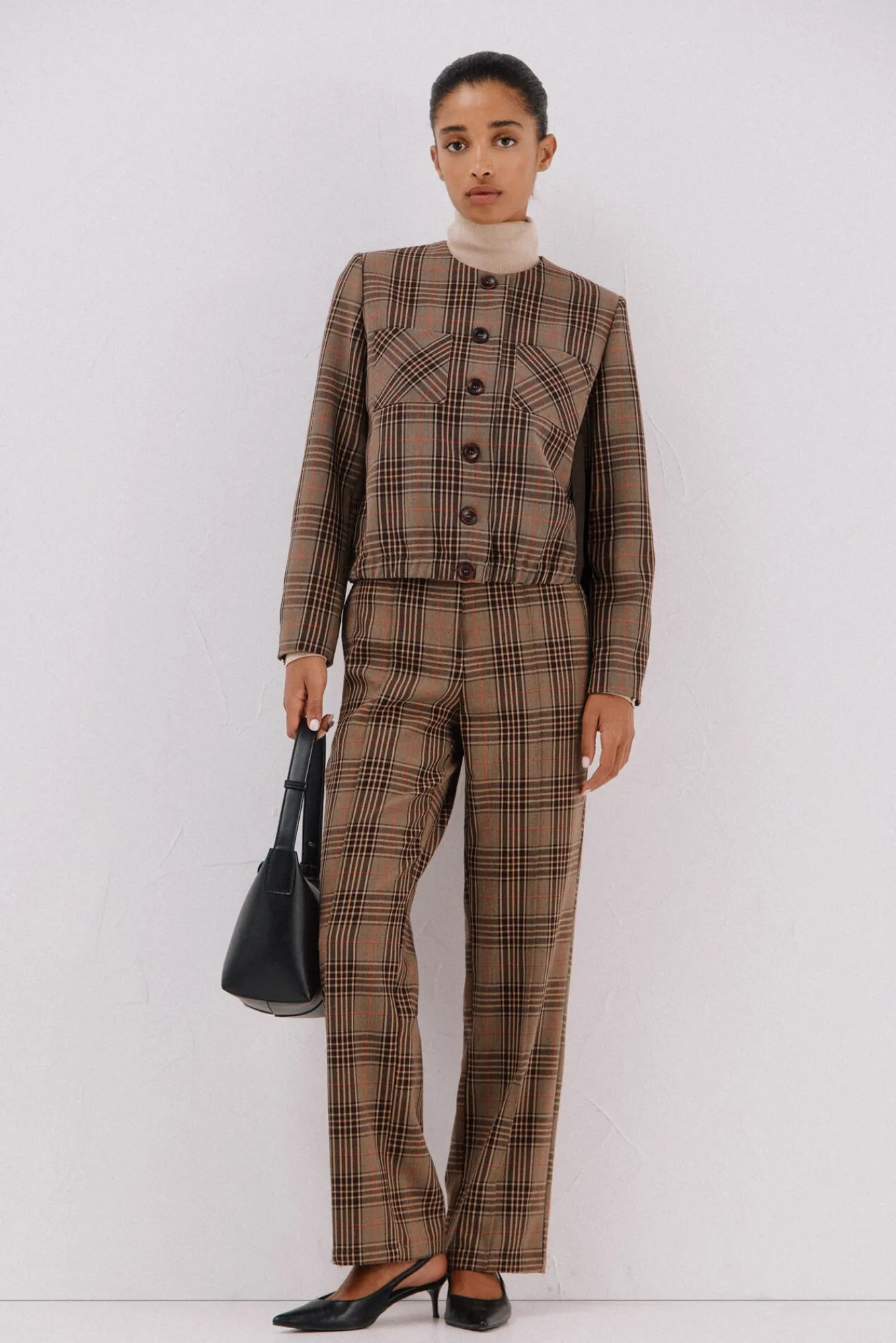 Cortefiel Fatos|Blazers-Jaqueta xadrez Castanho