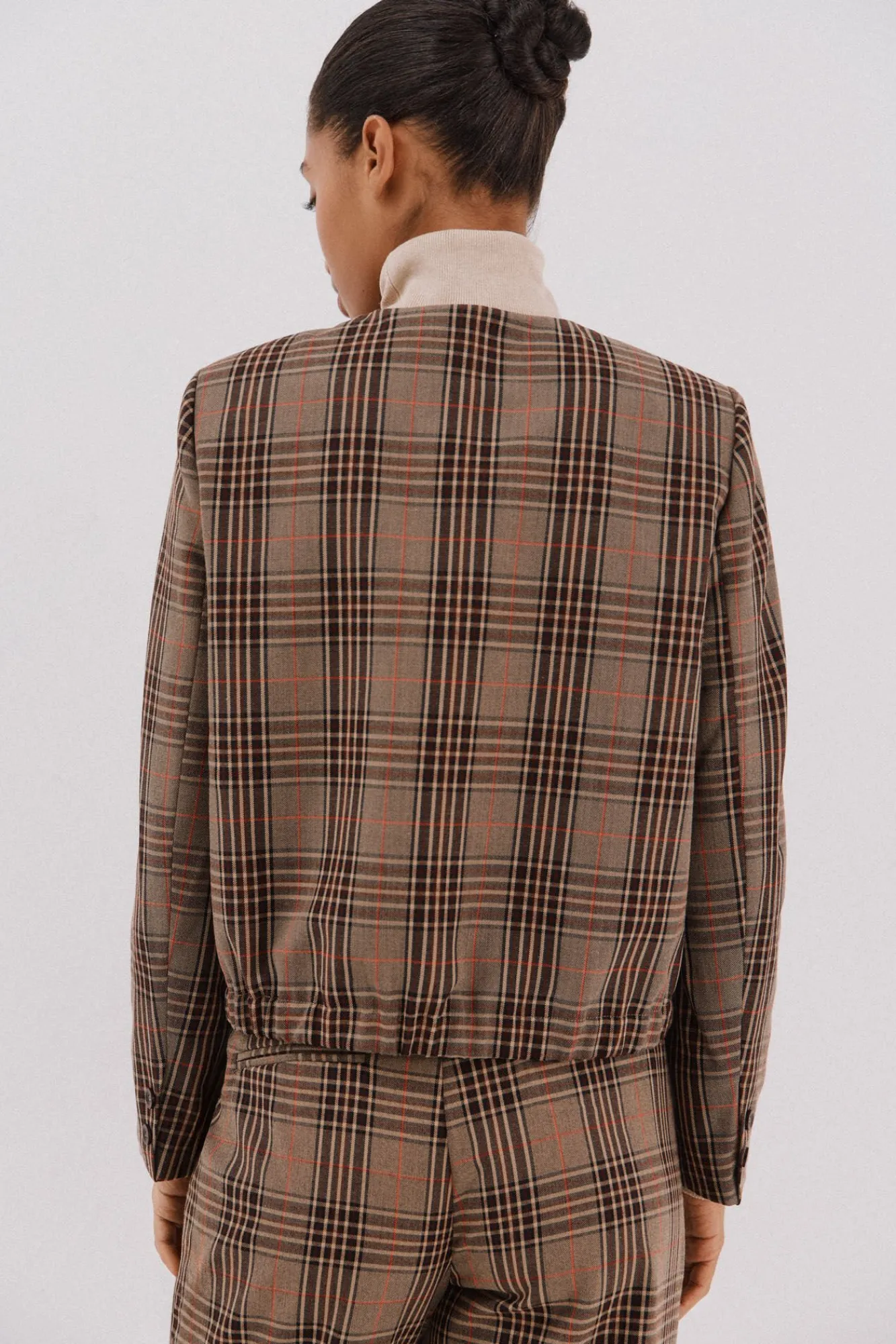 Cortefiel Fatos|Blazers-Jaqueta xadrez Castanho