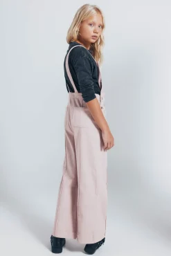 Springfield Kids Vestidos-Jardineiras compridas com bolsos para meninas rosa