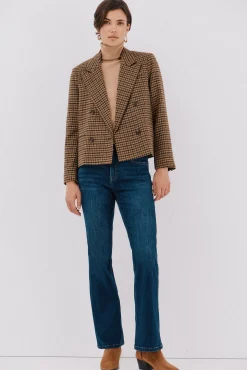 Cortefiel Jeans|Calças-Jeans boca de sino Azul