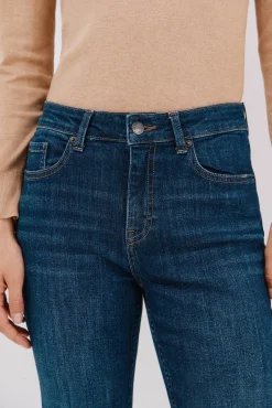 Cortefiel Jeans|Calças-Jeans boca de sino Azul