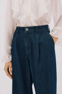 Cortefiel Jeans-Jeans com pregas Azul