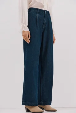 Cortefiel Jeans-Jeans com pregas Azul