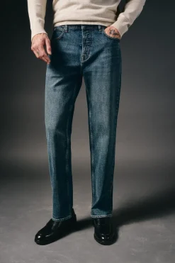 OOTO Jeans|Calças-Jeans corte reto Azul