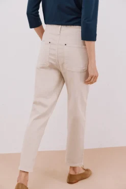 Cortefiel Jeans|Calças-Jeans de corte fácil Ecru