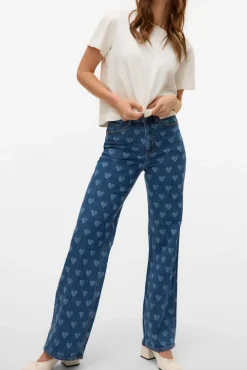 Vero Moda Calças-Jeans estampado Azul