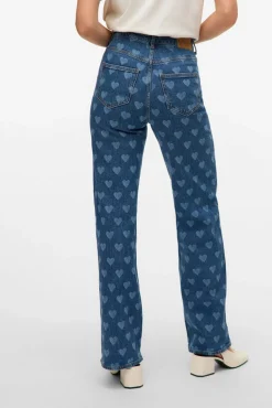 Vero Moda Calças-Jeans estampado Azul