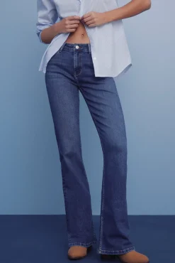 Springfield Jeans-Jeans flare azul