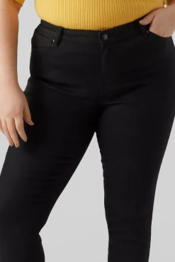 Vero Moda Curve Jeans|Calças-Jeans jegging tamanho grande Preto