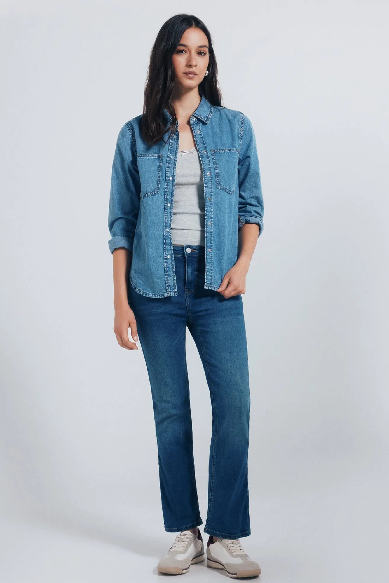 Springfield Jeans-Jeans kick flare azul