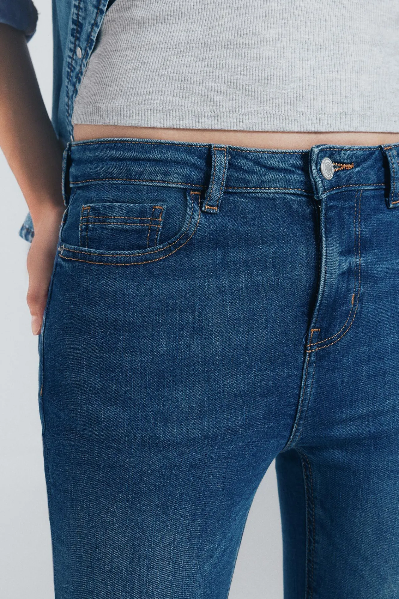 Springfield Jeans-Jeans kick flare azul