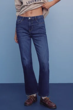 Springfield Jeans-Jeans kick flare azul