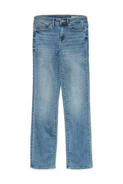 Vero Moda Jeans|Calças-Jeans retas de cintura subida Azul