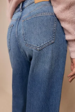 Slowlove Jeans|Calças-Jeans retos Azul