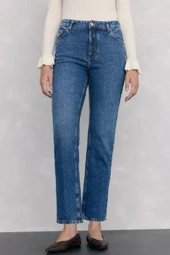 Pedro del Hierro Jeans|Calças-Jeans retos básicos Azul