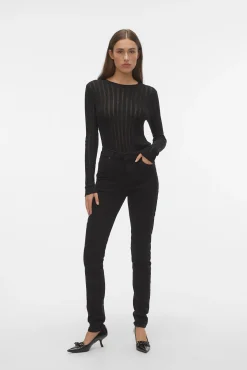 Vero Moda Jeans|Calças-Jeans skinny Preto