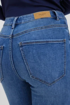 Vero Moda Jeans|Calças-Jeans skinny de mulher com cintura alta Azul