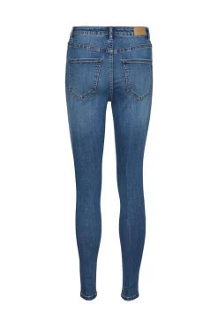 Vero Moda Jeans|Calças-Jeans skinny de mulher com cintura alta Azul