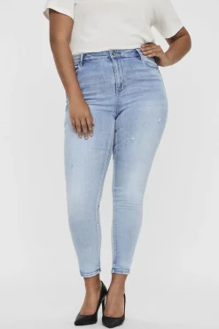 Vero Moda Curve Jeans|Calças-Jeans skinny tamanho grande Azul